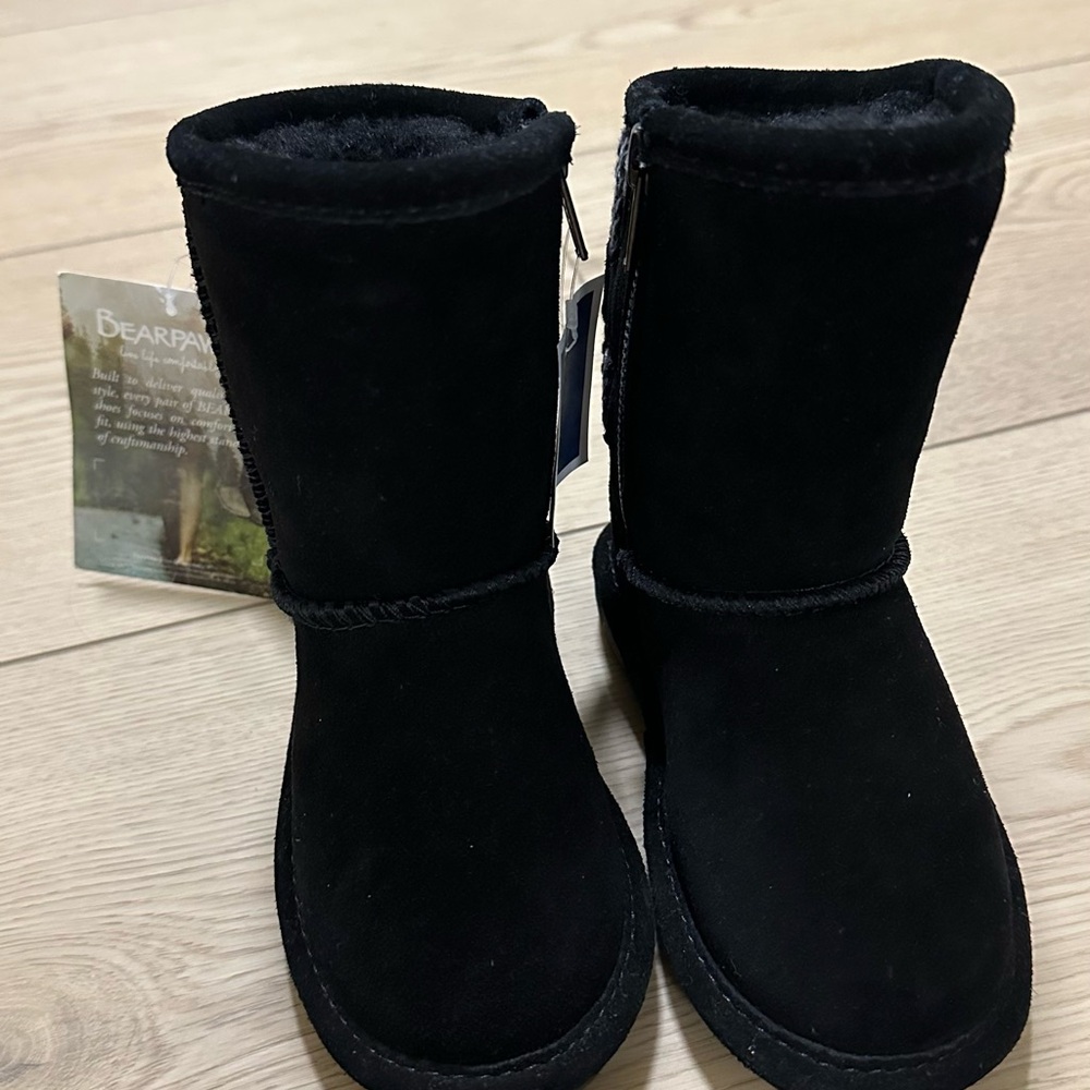 BearPaw Kids Black Winter Boots